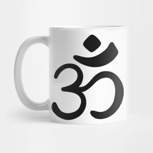 Simple black ohm design Mug